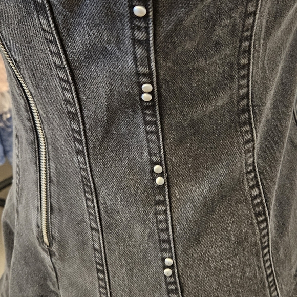 Wild Fable Black Denim Backless Dress, size S - Picture 12 of 14